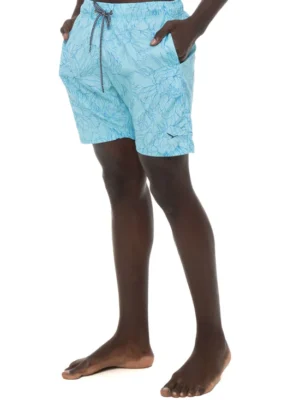 Shorts agua Yacht elastano azul claro estampa 6