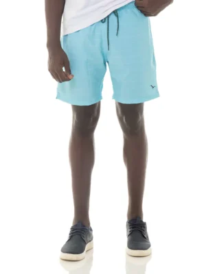 Shorts agua Yacht quadrado elastano listras horizontais