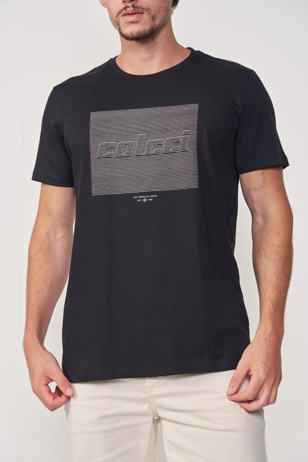 CAMISETA COLCCI LOGO LINHA PRETO